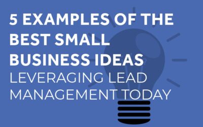 5 Examples of the Best Small Business Ideas Leveraging Lead Management Today
